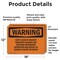 Signmission Keep Clear Of Magnet Magnetic Hazard Can OSHA Warning Sign, Vinyl Decal, 18in W x 12in L, 2PK OS-2PACK-WS-D-1218-L-12205 - alternate 6